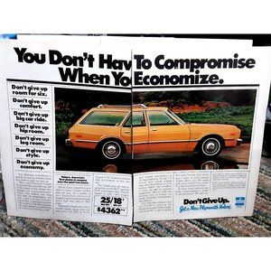 1978 Plymouth Volare Wagon Original Print Ad Vintage